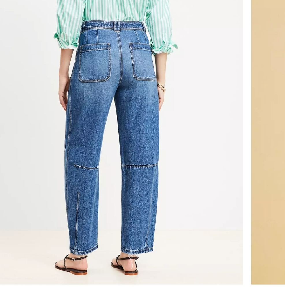 NWOT LOFT The Utility Barrell, High rise Women's Size 29! Current Style ONLINE! - Picture 2 of 7